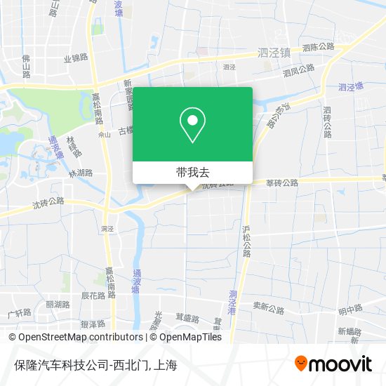 保隆汽车科技公司-西北门地图