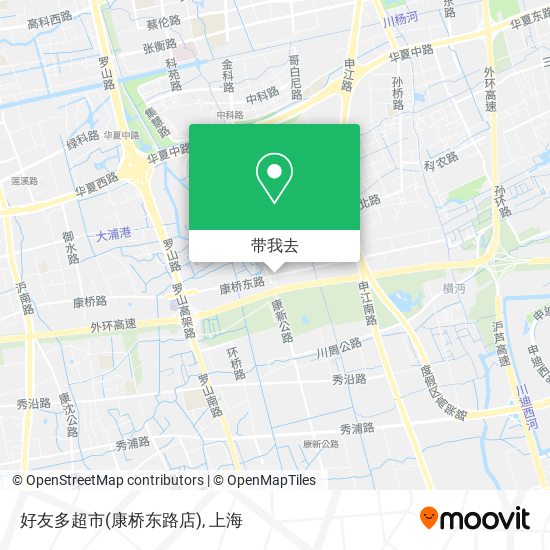 好友多超市(康桥东路店)地图