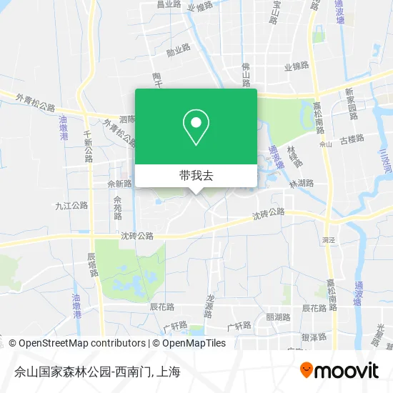 佘山国家森林公园-西南门地图
