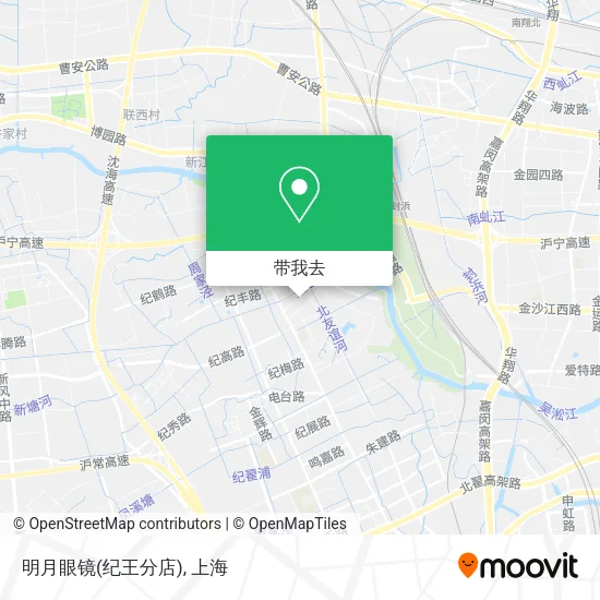 明月眼镜(纪王分店)地图