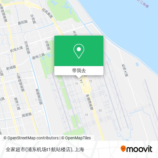 全家超市(浦东机场t1航站楼店)地图