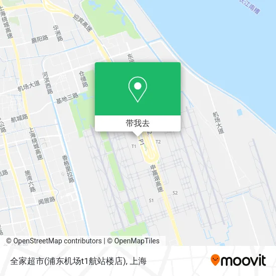 全家超市(浦东机场t1航站楼店)地图