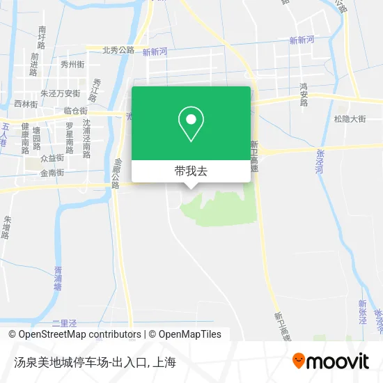 汤泉美地城停车场-出入口地图