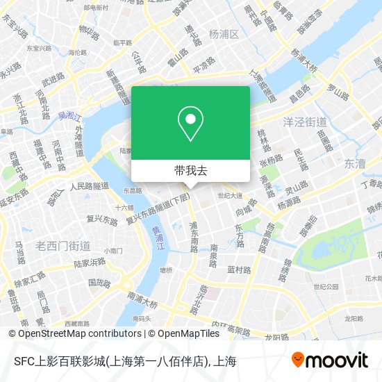SFC上影百联影城(上海第一八佰伴店)地图