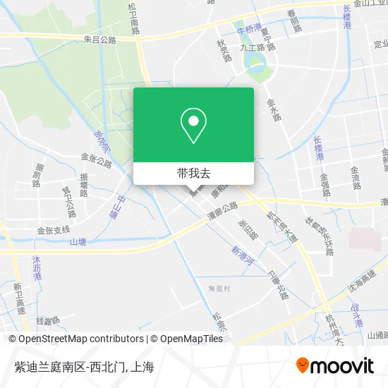 紫迪兰庭南区-西北门地图