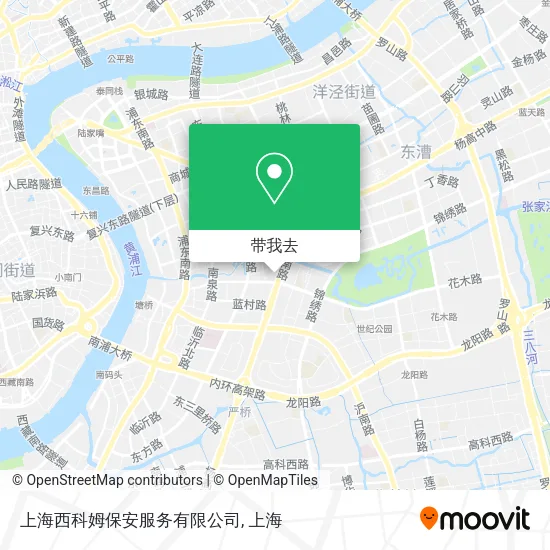 上海西科姆保安服务有限公司地图