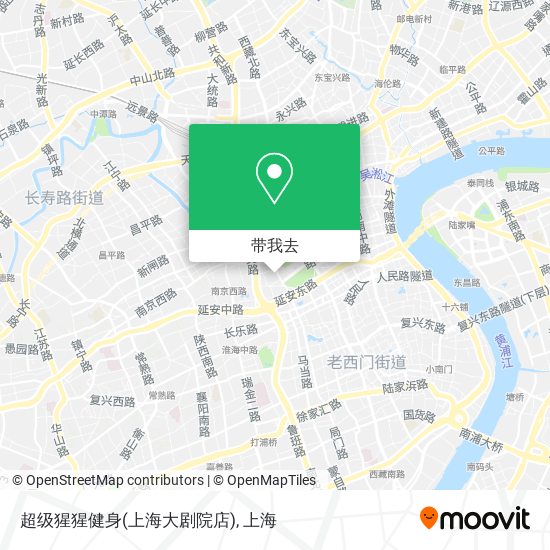 超级猩猩健身(上海大剧院店)地图