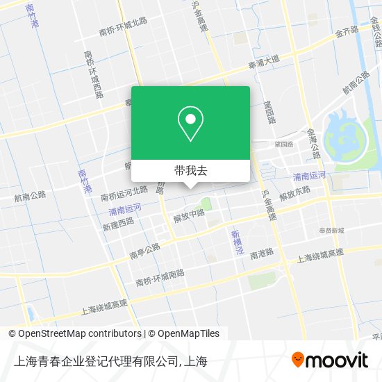 上海青春企业登记代理有限公司地图