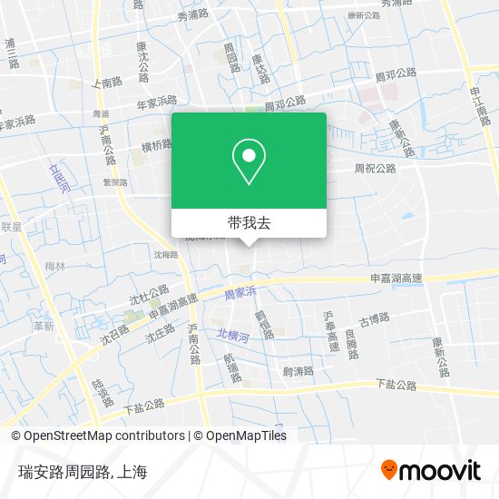 瑞安路周园路地图