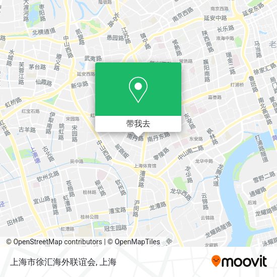 上海市徐汇海外联谊会地图