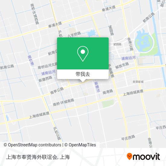 上海市奉贤海外联谊会地图