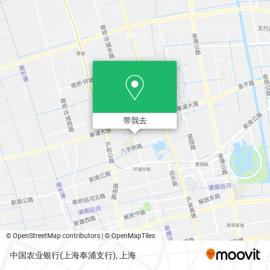 中国农业银行(上海奉浦支行)地图