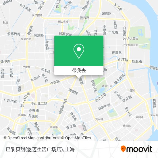 巴黎贝甜(悠迈生活广场店)地图