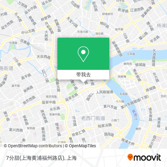 7分甜(上海黄浦福州路店)地图