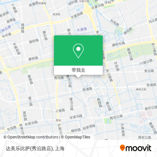 达美乐比萨(秀沿路店)地图