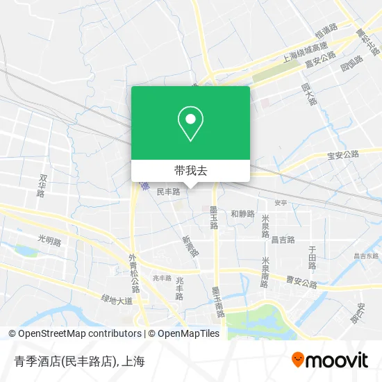 青季酒店(民丰路店)地图