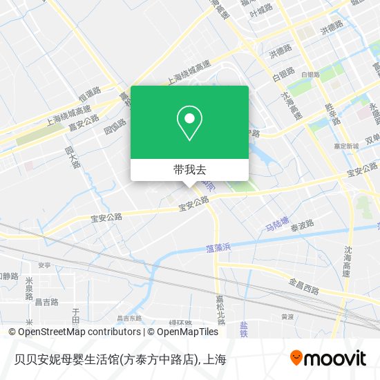 贝贝安妮母婴生活馆(方泰方中路店)地图