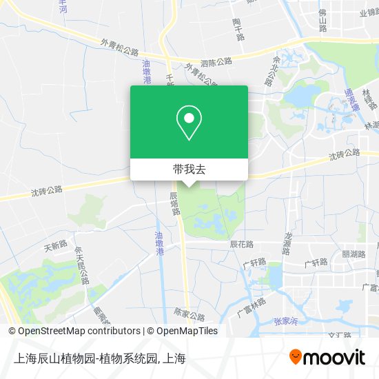 上海辰山植物园-植物系统园地图
