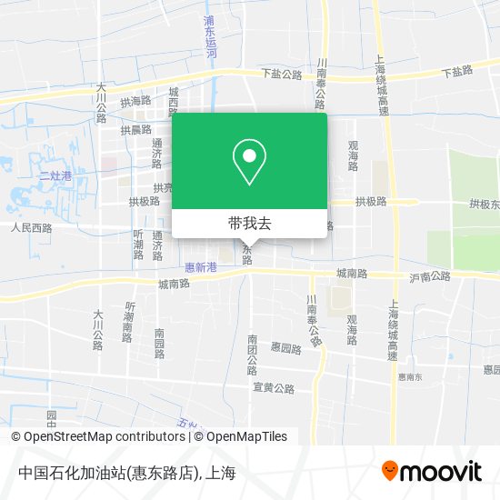 中国石化加油站(惠东路店)地图