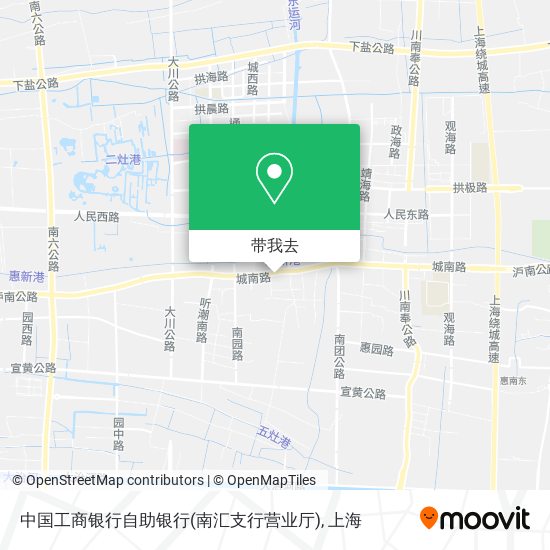 中国工商银行自助银行(南汇支行营业厅)地图