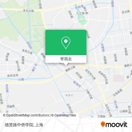 德贤路中侨学院地图