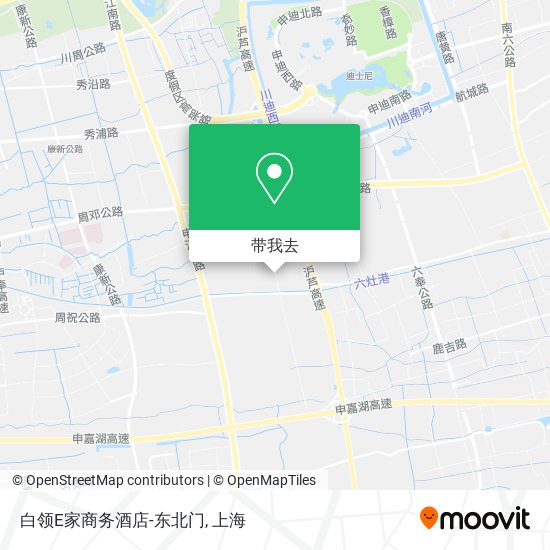 白领E家商务酒店-东北门地图