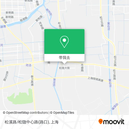 松溪路/松隐中心路(路口)地图