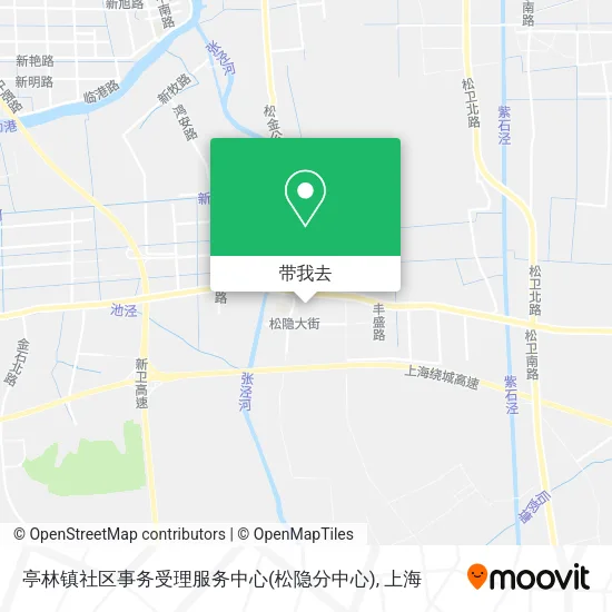亭林镇社区事务受理服务中心(松隐分中心)地图