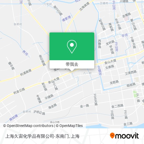 上海久宙化学品有限公司-东南门地图