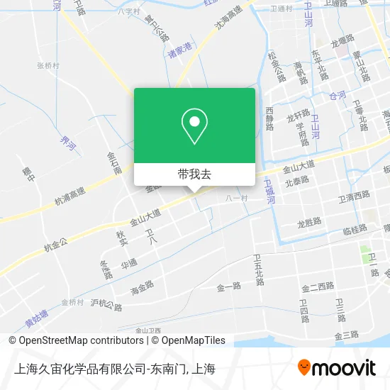 上海久宙化学品有限公司-东南门地图
