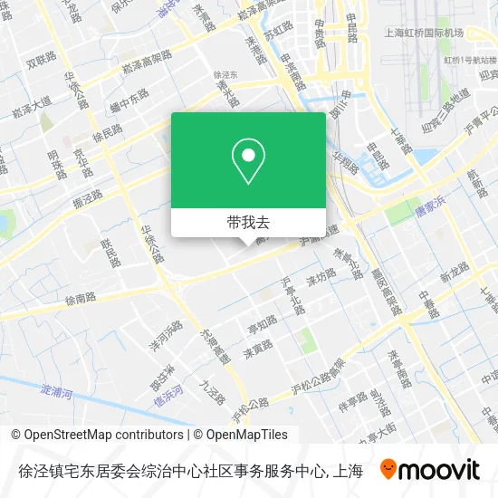 徐泾镇宅东居委会综治中心社区事务服务中心地图