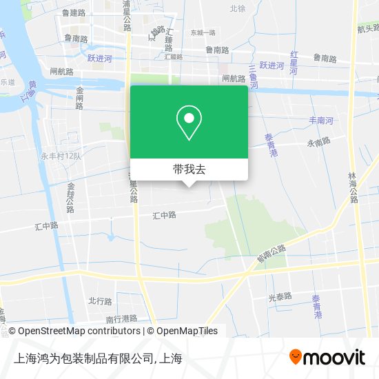 上海鸿为包装制品有限公司地图