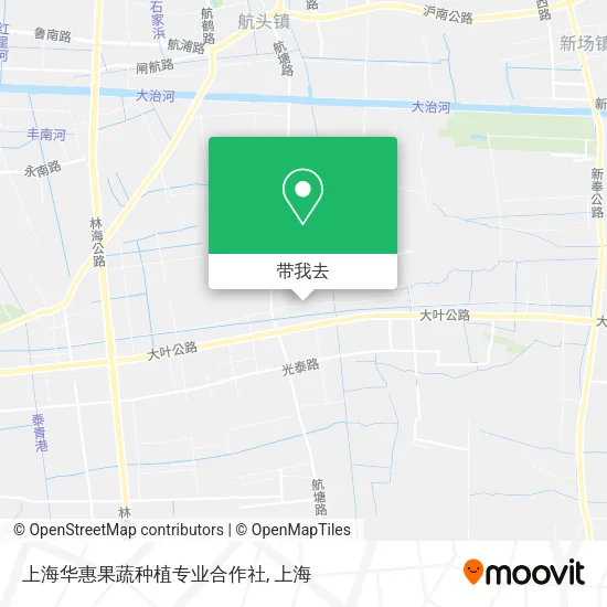 上海华惠果蔬种植专业合作社地图