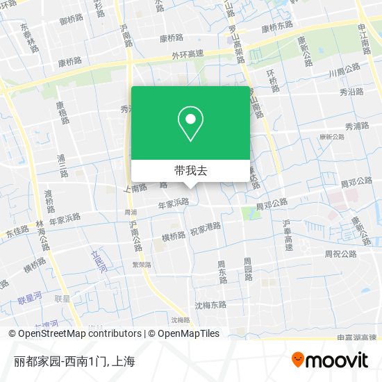 丽都家园-西南1门地图