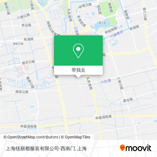 上海纽丽都服装有限公司-西南门地图