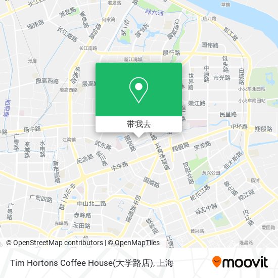 Tim Hortons Coffee House(大学路店)地图