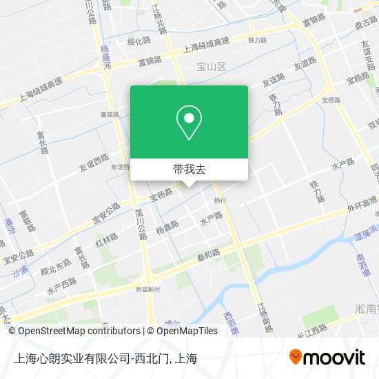 上海心朗实业有限公司-西北门地图