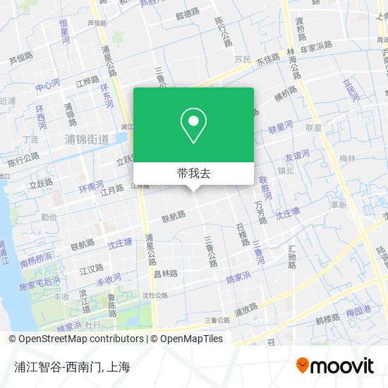 浦江智谷-西南门地图