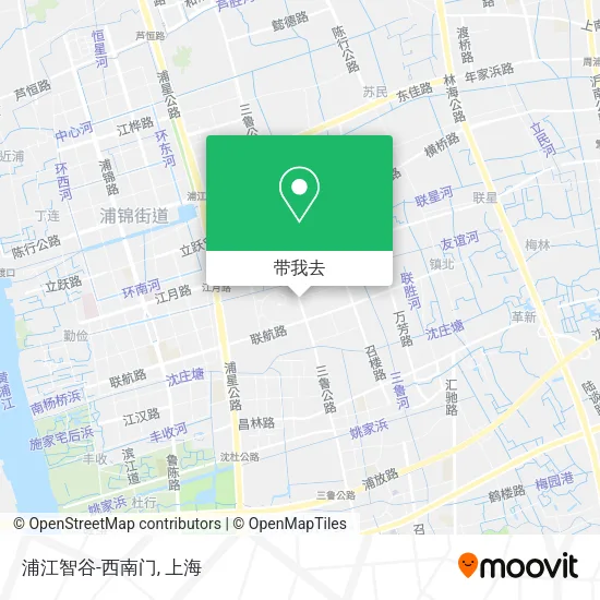 浦江智谷-西南门地图