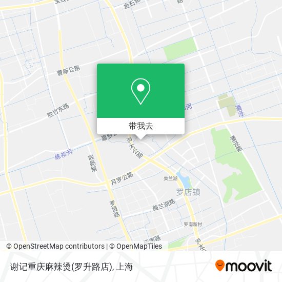 谢记重庆麻辣烫(罗升路店)地图