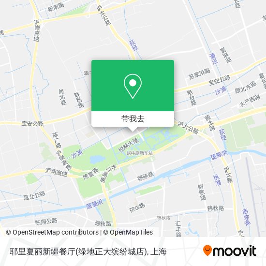 耶里夏丽新疆餐厅(绿地正大缤纷城店)地图