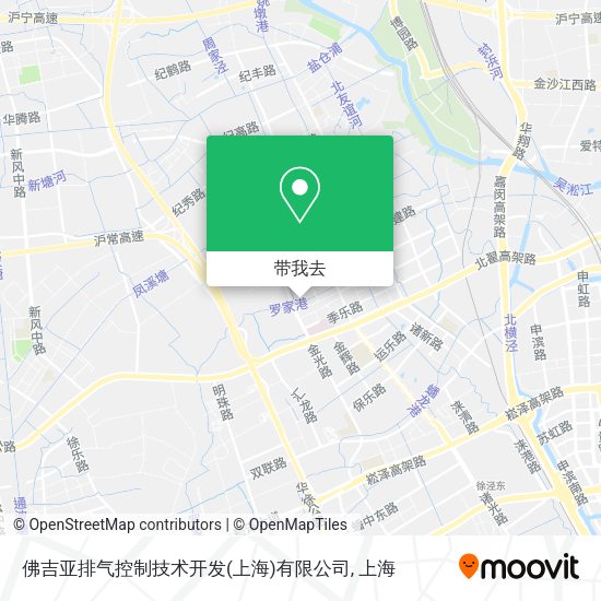 佛吉亚排气控制技术开发(上海)有限公司地图