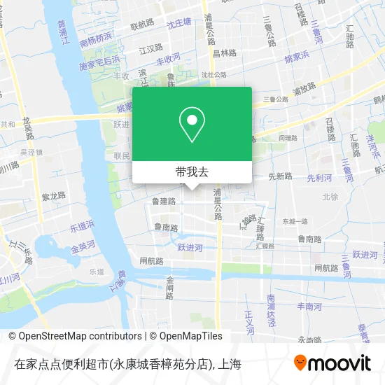 在家点点便利超市(永康城香樟苑分店)地图