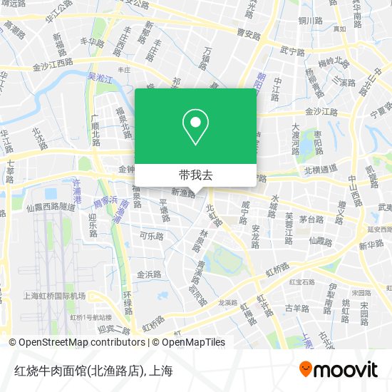 红烧牛肉面馆(北渔路店)地图