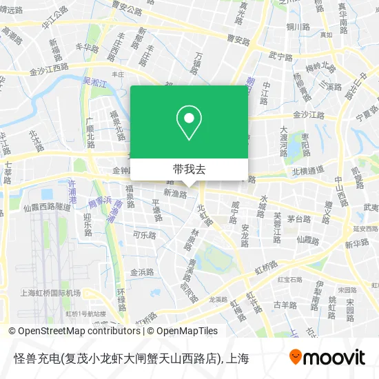怪兽充电(复茂小龙虾大闸蟹天山西路店)地图