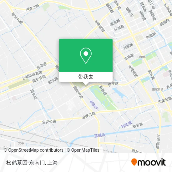 松鹤墓园-东南门地图