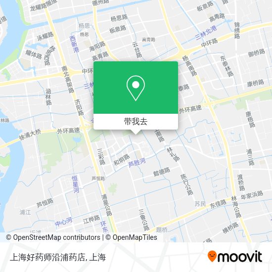 上海好药师沿浦药店地图