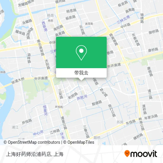 上海好药师沿浦药店地图