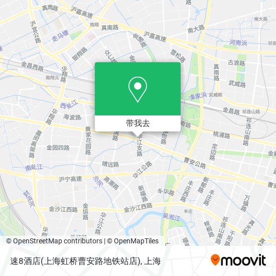 速8酒店(上海虹桥曹安路地铁站店)地图