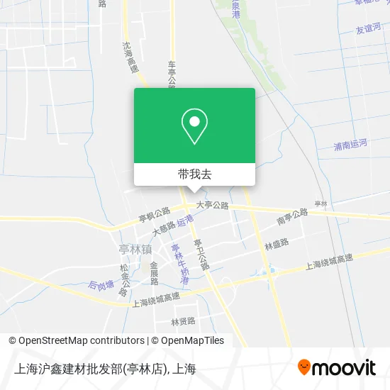 上海沪鑫建材批发部(亭林店)地图